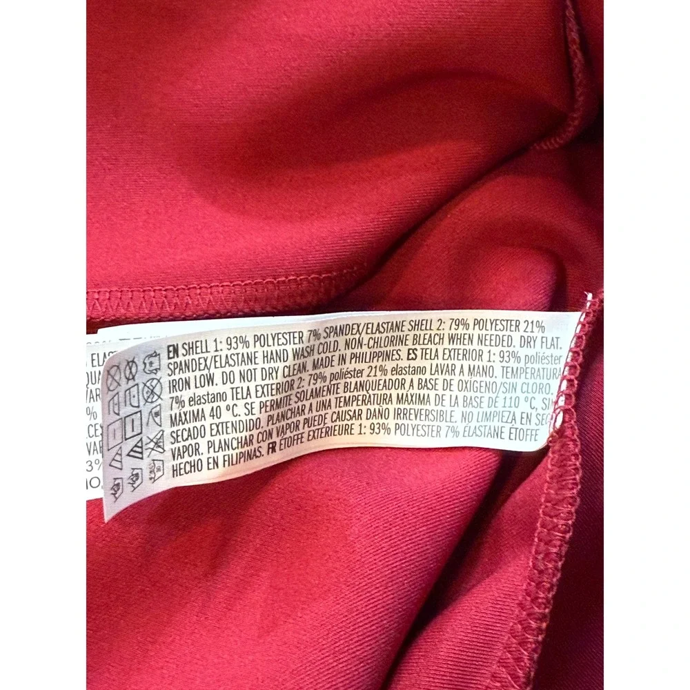 Forever 21+ 1X Peplum Tank‎ Top Red Sheer Romanitc Valentine Sweetheart Neckline - Picture 6 of 6